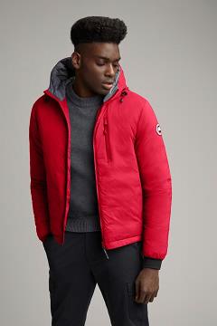 Chamarras Canada Goose Hombre Mexico - Lodge Chaqueta De Plumas Rojos UN7314096